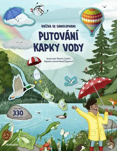 Knížka se samolepkami - Putování kapky vody - Barbara Pospíšilová, Joanna Mazal Zaganova