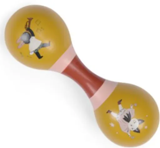 Dvojitá maracas palička Lesní bytosti Ochre