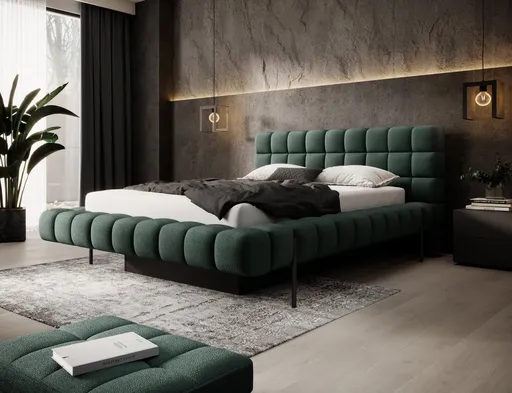 Postel Magentta s kovovým rámem 180x200