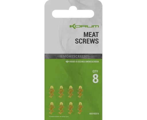 Korum vrtáčky smokescreen meat screws 8 ks