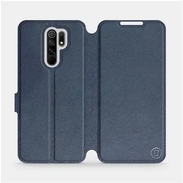 Flip pouzdro na mobil Xiaomi Redmi 9 - Modré - kožené -   Blue Leather (5903516313211)