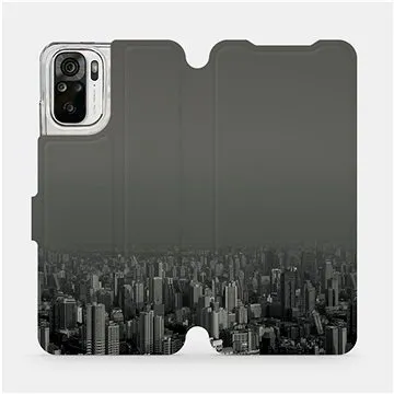 Flipové pouzdro na mobil Xiaomi Redmi Note 10S - V063P Město v šedém hávu (5903516660667)