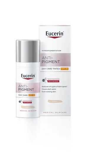 Eucerin Denní tónovaný krém SPF 30 Antipigment (Tinted Cream) 50 ml Light