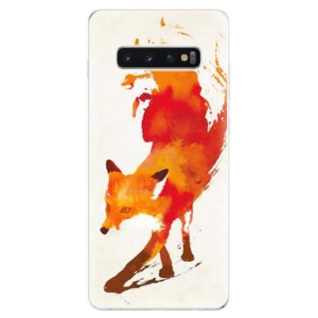 Odolné silikonové pouzdro iSaprio - Fast Fox - Samsung Galaxy S10+