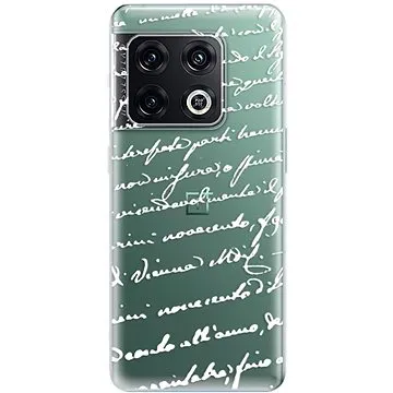 iSaprio Handwriting 01 - white pro OnePlus 10 Pro (hawri01w-TPU3-op10pro)