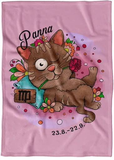 Deka Kočičí znamení – panna (Podšití beránkem: NE)