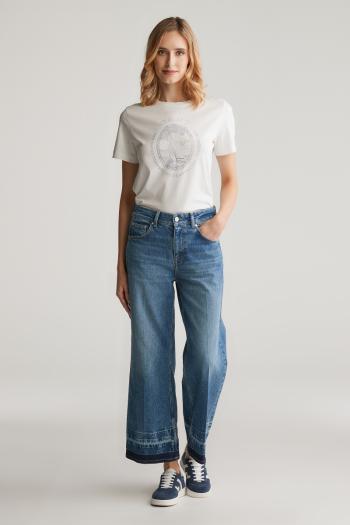 DŽÍNY GANT HEM FOLD DETAIL JEANS SEMI LIGHT BLUE ARCHIVE
