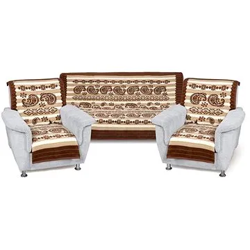 Bellatex Karmela PLUS 2+1 - 150 × 200 cm + 2x 65 × 150 cm - béžový kašmír (3299)