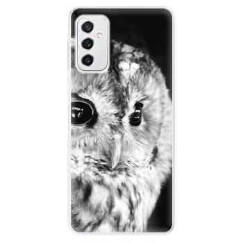 Odolné silikonové pouzdro iSaprio - BW Owl - Samsung Galaxy M52 5G