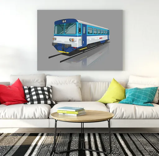 Obraz 810 modrá (Rozměr obrazu: 120x80)