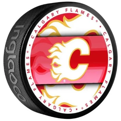INGLASCO CALGARY FLAMES MEDALLION BLISTER Hokejový suvenýr, černá, velikost
