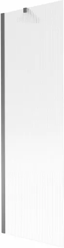 MEXEN/S Next vanová zástěna FIX 60 x 150, proužky, grafit metal 895-060-000-00-09-95