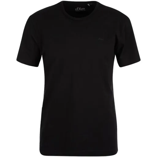 s.Oliver RL T-SHIRT SS NOOS Pánské tričko, černá, velikost