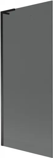 MEXEN/S Next L vanová zástěna FIX 80 x 150, grafit, černá 895-080-000-03-40-70