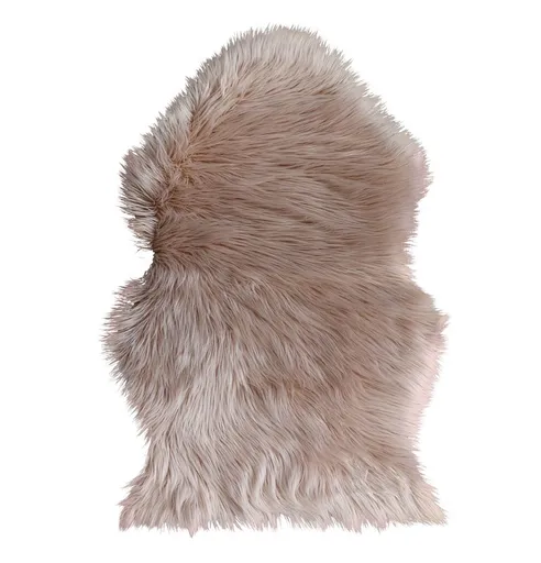 Pudrová dekorativní umělá kožešina Nude - 60*90 cm Chic Antique