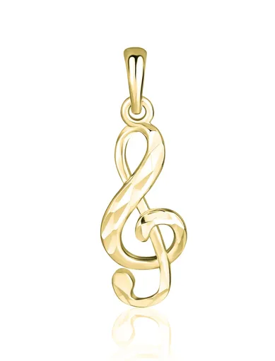 JVD Pozlacený přívěsek Houslový klíč SVLP1115XH2GO00