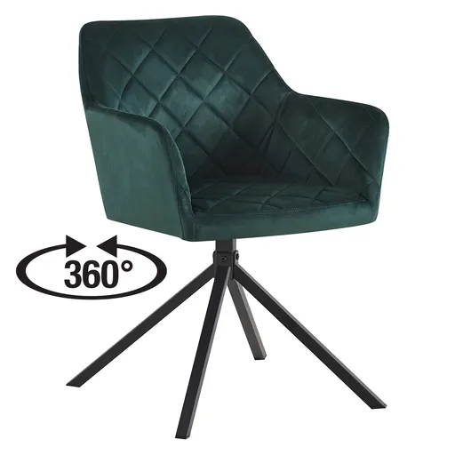 Jídelní židle SINES zelený samet