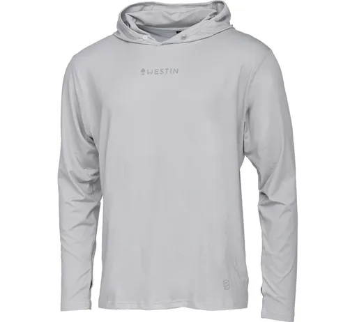 Westin tričko ledge upf hoodie mist grey - xxxl
