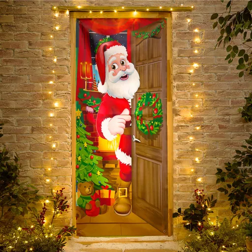 Závěs na dveře  Santa Claus