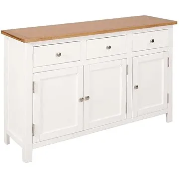 Komoda 110 x 33,5 x 70 cm masivní dubové dřevo (247122)