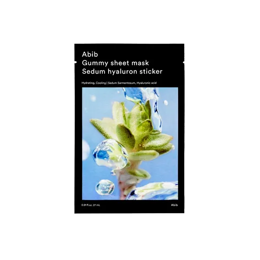 Abib Hydratační plátýnková maska Sedum Hyaluron Sticker (Gummy Sheet Mask) 27 ml