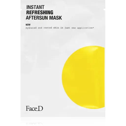 Face D Instant Refreshing Aftersun Mask zklidňující a hydratační maska po opalování 1 ks