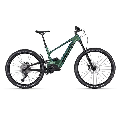 Celoodpružené elektrokolo Kellys Theos R30 P 820Wh 29"/27,5" 10.0 S (16", 160-172 cm) Magic Green