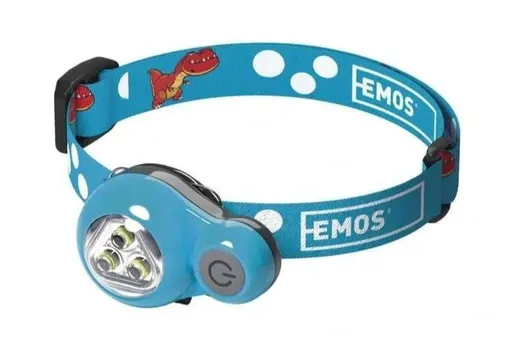 EMOS Dětská LED čelovka dino 12lm, 12m, modrá P3540/MODRA