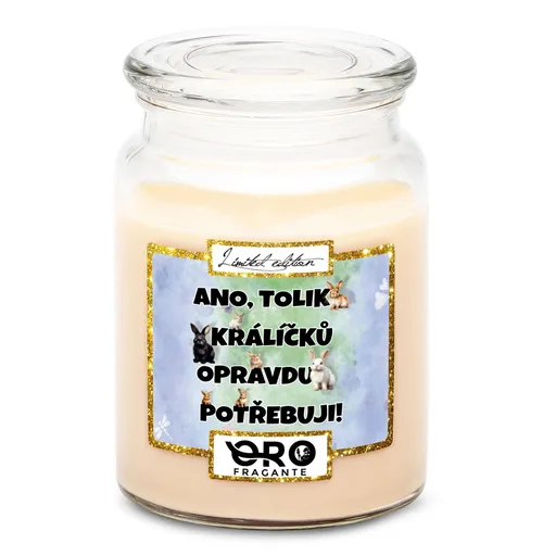 Svíčka Tolik králíčků (Vůně svíčky: Vanilka)