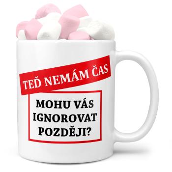 Hrnek Teď nemám čas (Náplň hrníčku: Marshmallow)