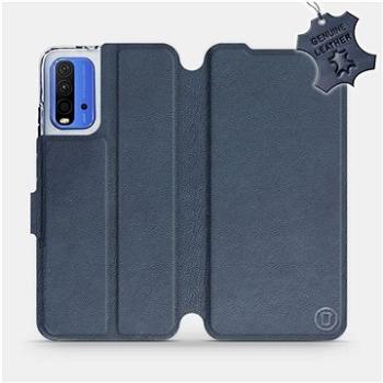 Flip pouzdro na mobil Xiaomi Redmi 9T - Modré - kožené -   Blue Leather (5903516623990)