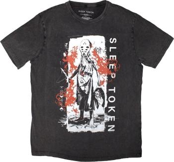Sleep Token Tričko Euclid Stone Wash Unisex Charcoal Grey S