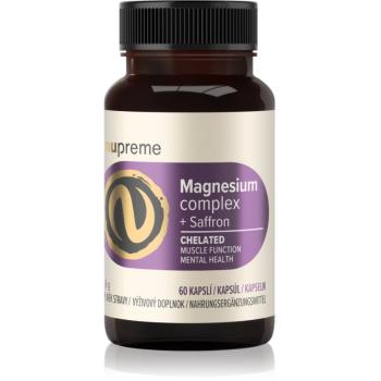 Nupreme Magnesium Complex + Saffron Chelated kapsle pro normální činnost nervové soustavy a normální stav zubů 60 cps