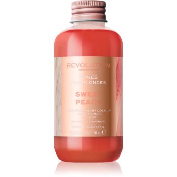 Revolution Haircare Tones For Blondes tónovací balzám pro blond vlasy odstín Sweet Peach 150 ml