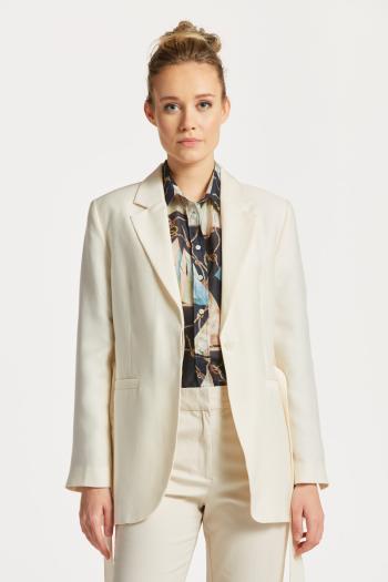 SAKO GANT REGULAR FLUID BELTED BLAZER LINEN