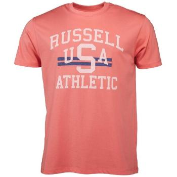 Russell Athletic T-SHIRT M Pánské tričko, lososová, velikost