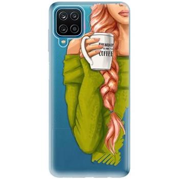 iSaprio My Coffe and Redhead Girl pro Samsung Galaxy A12 (coffread-TPU3-A12)