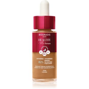 Bourjois Healthy Mix lehký make-up pro přirozený vzhled odstín 58W Caramel 30 ml