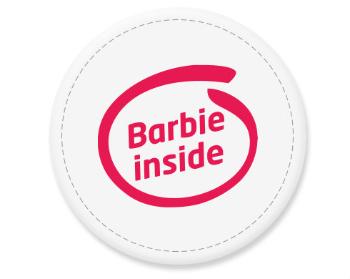 Placka magnet Barbie inside