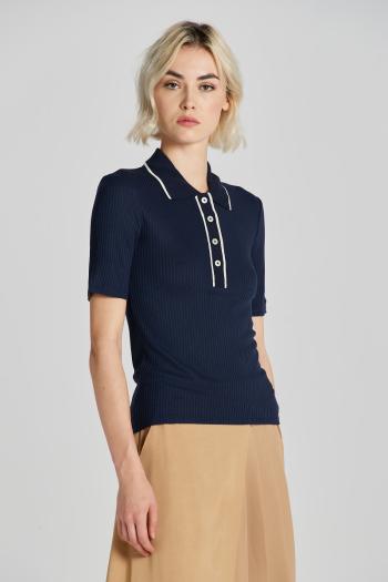 POLOKOŠILE GANT LIGHTWEIGHT RIBBED SS POLO EVENING BLUE