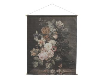 Nástěnná vintage mapa s květy Floral print VI - 124*145cm 22023200 (22232-00)