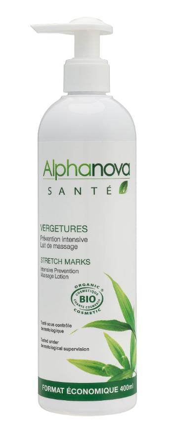 Alphanova Tělové mléko proti striím BIO 400 ml