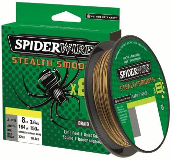 Spiderwire splétaná šňůra stealth smooth 8 camo 150 m - 0,07 mm 6 kg