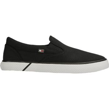 Tommy Hilfiger VULC CANVAS Dámská slip-on obuv, černá, velikost