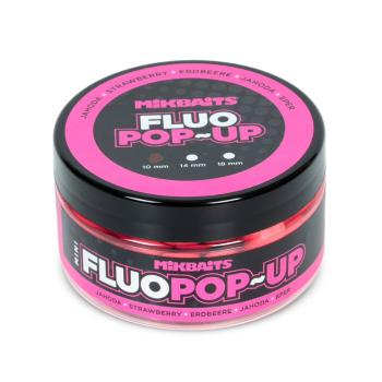 Mikbaits mini plovoucí boilie fluo 100 ml 10 mm - jahoda