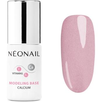 NEONAIL Modeling Base Calcium podkladový lak pro gelové nehty s vápníkem odstín Luminous Pink 7,2 ml