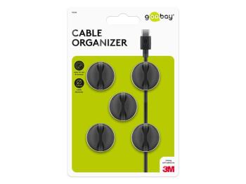 Organizér na kabely GOOBAY 95040 5ks Black