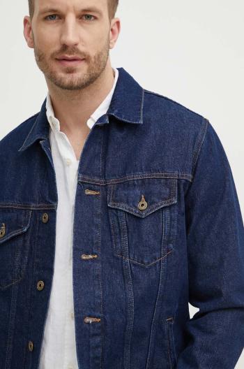 Džínová bunda Pepe Jeans REGULAR JACKET pánská, tmavomodrá barva, přechodná, PM402715CU4