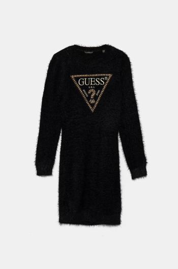 Dívčí šaty Guess černá barva, mini, J4BK11 Z3K20