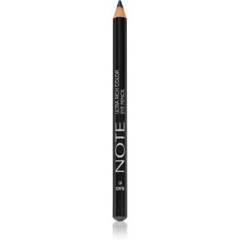 Note Cosmetique Ultra Rich Color voděodolná tužka na oči odstín 01 Black 1,1 g